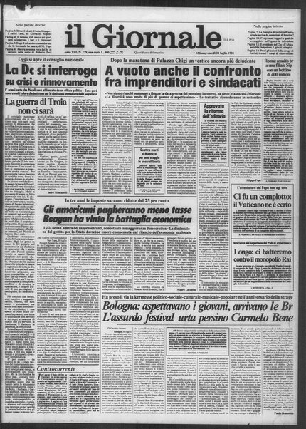 Il giornale nuovo : quotidiano del mattino